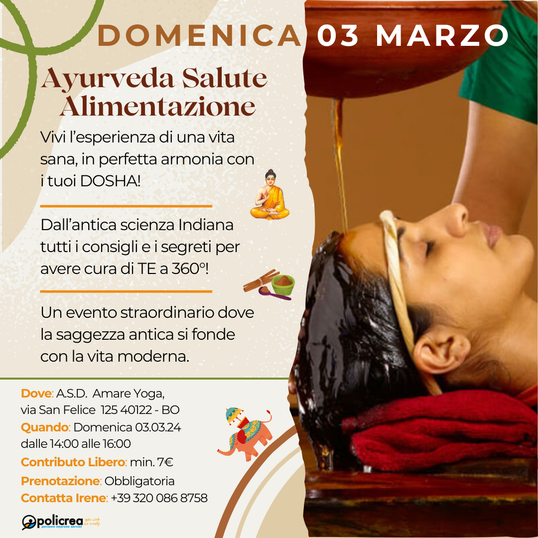 Conferenza Ayurveda Alimentazione