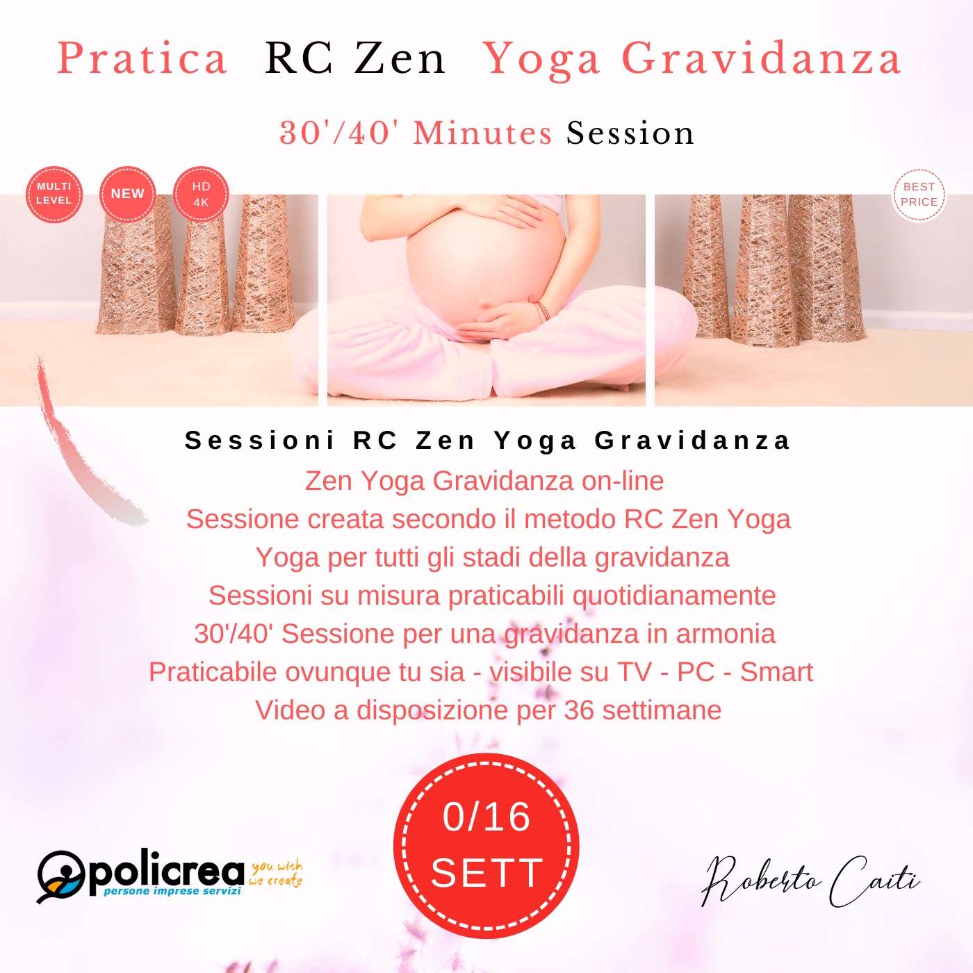 Corso RC Zen Yoga Gravidanza 0 -16 Settimane – Stabilità