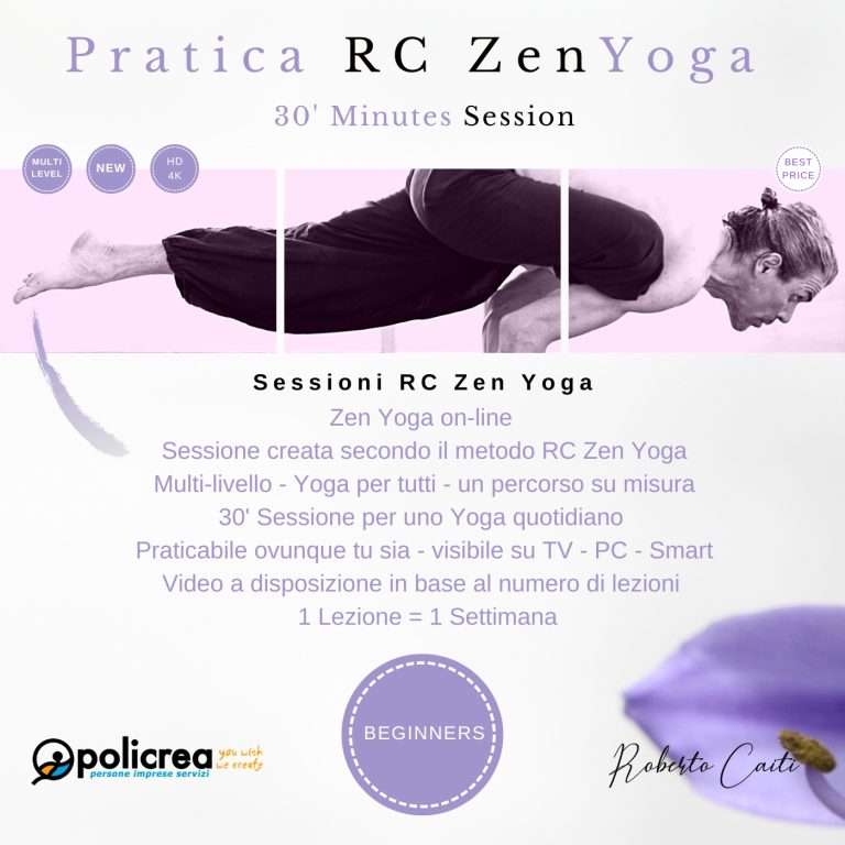 30′ Minuti Lezione RC Zen Yoga – Beginners – 3 Sessioni