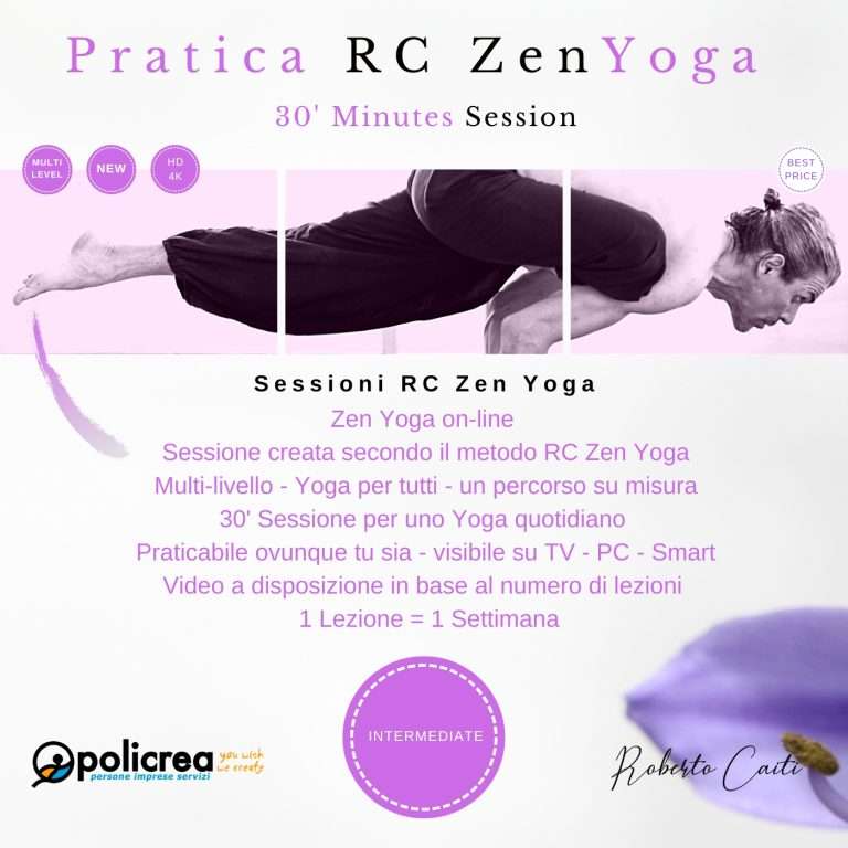 30′ Minuti Lezione RC Zen Yoga – Intermediate – 4 Sessioni