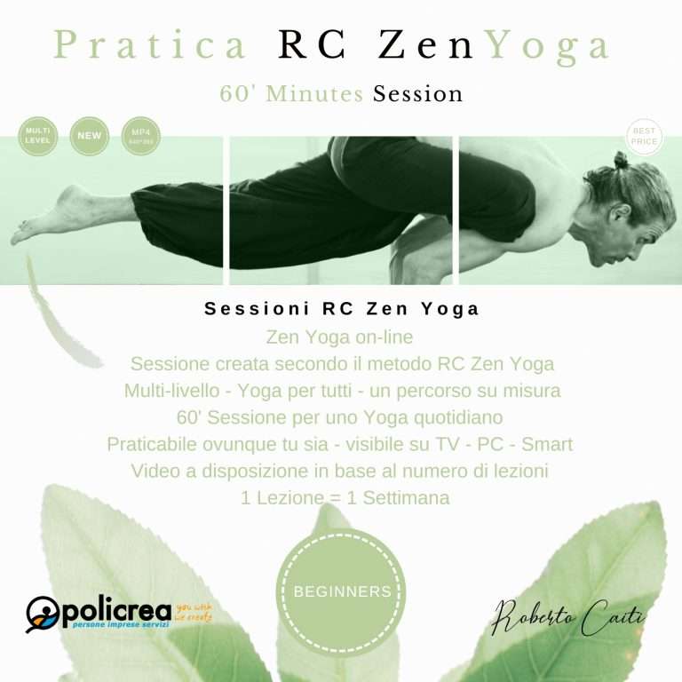 60′ Minuti Lezione RC Zen Yoga – Beginners – 3 Sessioni