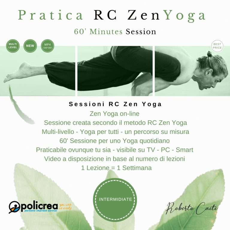 60′ Minuti Lezione RC Zen Yoga – Intermidiate – 4 Sessioni