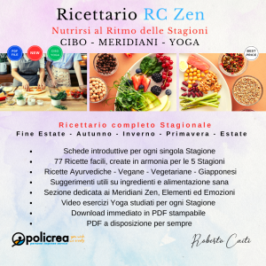 Ricettario RC Zen - Nutrirsi al Ritmo delle Stagioni