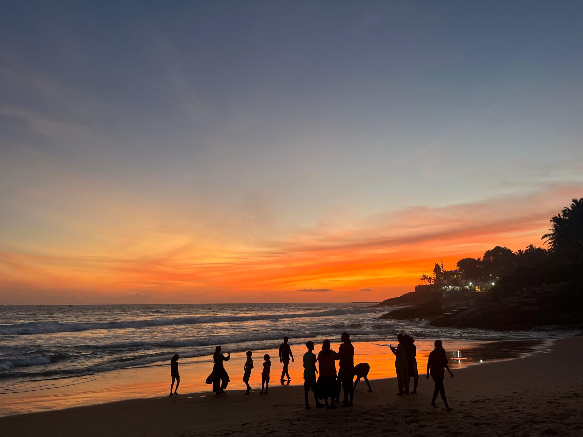 Tramonto davanti Resort